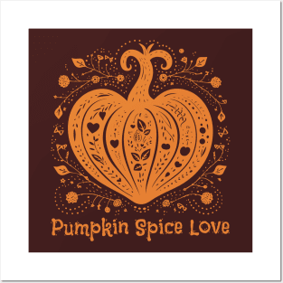 Pumpkin Spice Love Posters and Art